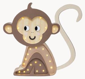 Ručně vyrobená LED lampa do dětského pokoje's funkcí časovače a dálkovým ovládáním Monkey, stmívatelná