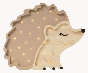 Ručně vyrobená LED lampa do dětského pokoje's funkcí časovače a dálkovým ovládáním Hedgehog, stmívatelná