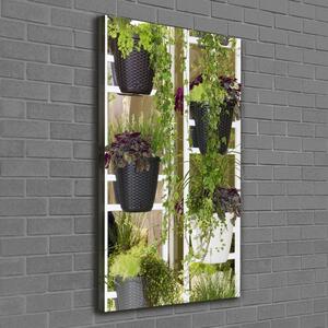 Vertikální Vertikální Foto obraz na plátně do obýváku Květináč ocv-122362015