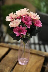 Růžově bramboříková umělá kytice osteospermum 28cm