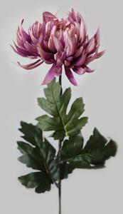 Růžově fialová chryzantéma stopková 80cm