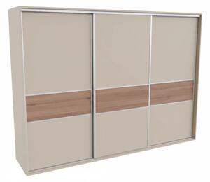 Šatní skříň FLEXI 3 s dělenými dveřmi LTD Kašmír, Šířka: 280 cm, Výška: 220 cm