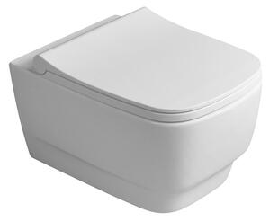 Sapho, BELLO závěsná WC mísa, Rimless, 35,5x53 cm, bílá