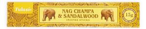 Tulasi Vonné tyčinky Nag Champa & Sandalwood, 15 g