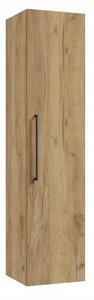 Závěsná koupelnová skříňka sloupek Zlatý Dub Craft 140 Cm PINIA