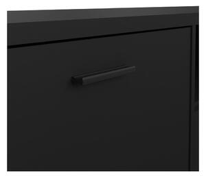 Černý TV stolek 177x38 cm Media – Tvilum