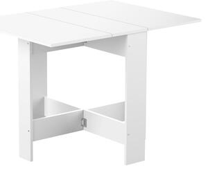 Rozkládací jídelní stůl s bílou deskou 76x28 cm Papillon – TemaHome