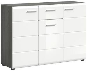 KOMODA, vysoce lesklá bílá, 120/85/37 cm MID.YOU, Online Only