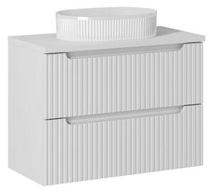 Comad Koupelnová skříňka s deskovým umyvadlem Nova White 80 bílá