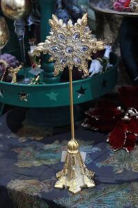 Zlatý carský dekorační svícen 41cm
