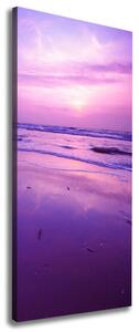 Vertikální Foto obraz na plátně Západ slunce moře ocv-1272132