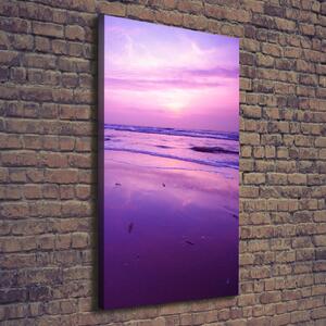 Vertikální Foto obraz na plátně Západ slunce moře ocv-1272132