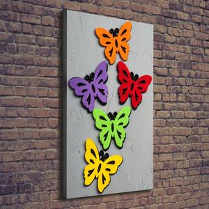 Vertikální Foto obraz na plátně Barevní motýli ocv-128188702