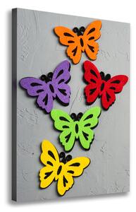 Vertikální Foto obraz na plátně Barevní motýli ocv-128188702