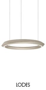 Lodes Závěsné LED svítidlo TIDAL, 33W, ø 60 cm, CRI90 Barva: Bílá + bílá montura, Teplota světla: 2700K, Stmívání, řízení: TRIAC (on/off)