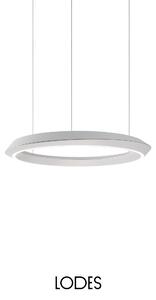Lodes Závěsné nastavitelné LED svítidlo TIDAL, 33W, ø 60 cm, CRI90 Barva: Bílá + bílá montura, Teplota světla: 2700K, Stmívání, řízení: TRIAC (on/off)