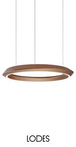 Lodes Závěsné nastavitelné LED svítidlo TIDAL, 33W, ø 60 cm, CRI90 Barva: Terra + bílá montura, Teplota světla: 2700K - teplá bílá, Stmívání, řízení: TRIAC (lze použít i bez stmívání)