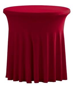 TENTino Elastický ubrus SKIRTING na kavárenský nízký stůl 80 cm VÍCE BAREV Barva ubrusu: VÍNOVÁ / CLARET