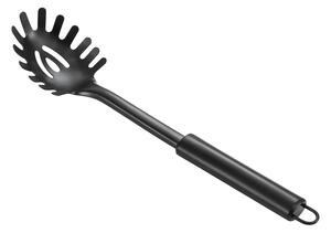 Allesken Ocelová naběračka na těstoviny MODERN KITCHEN 30x6,5 cm černá