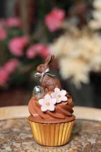 Čokoládový muffin s velikonočním zajíčkem 16cm