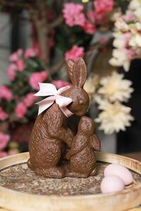 Keramické čokoládové velikonoční zajíce 31cm