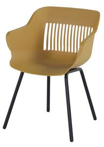 Okrově žluté plastové zahradní židle v sadě 2 ks Jill Rondo – Hartman