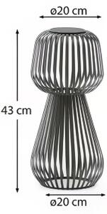 Zelená kovová zahradní solární LED lampa Kave Home Reiba