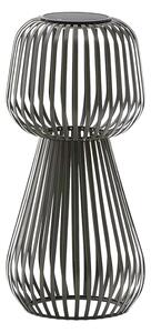 Zelená kovová zahradní solární LED lampa Kave Home Reiba