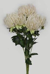 Bílá umělá kytice chryzantéma 41cm