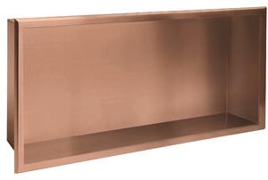 Vestavná koupelnová police 30x60 brush copper