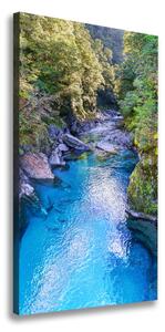 Vertikální Foto obraz canvas Řeka v lese ocv-158043905