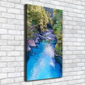 Vertikální Foto obraz canvas Řeka v lese ocv-158043905