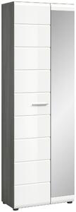 SKŘÍŇ NA ODĚV, vysoce lesklá bílá, 60/192/37 cm MID.YOU, Online Only