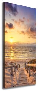 Vertikální Foto obraz na plátně Stezka na pláž ocv-165069331