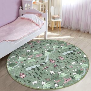Zelený dětský koberec ø 120 cm Comfort – Mila Home