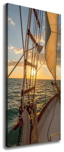 Vertikální Foto obraz canvas Jachta na moři ocv-166132688