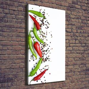 Vertikální Foto obraz na plátně Chilli papričky ocv-166768878