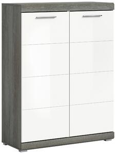 BOTNÍK, vysoce lesklá bílá, 90/120/37 cm MID.YOU, Online Only