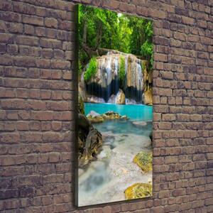 Vertikální Foto obraz na plátně Vodopád v džungli ocv-168975123