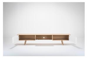 Televizní stolek z dubového dřeva Gazzda Ena, 225 x 55 x 45 cm