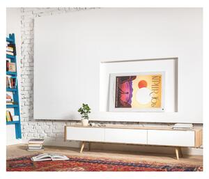 Televizní stolek z dubového dřeva Gazzda Ena, 225 x 55 x 45 cm