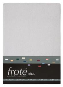 Napínací prostěradlo FROTÉ PLUS světle šedá 90 x 200 cm