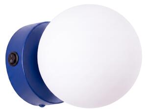 Sollux Lighting Nástěnné svítidlo YOLI 1 ultramarín s vypínačem
