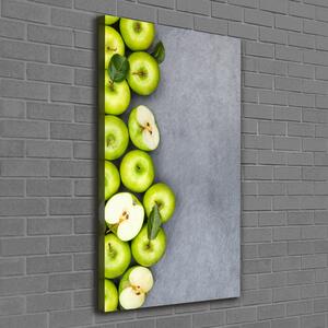 Vertikální Foto obraz na plátně Zelená jablka ocv-177833879