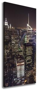 Vertikální Foto obraz na plátně Nový York noc ocv-178269078