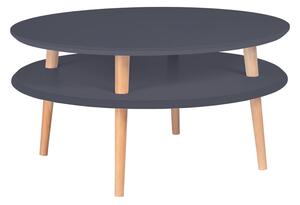 Grafitově šedý konferenční stolek Ragaba UFO, Ø 70 cm
