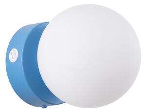 Sollux Lighting Nástěnné svítidlo YOLI 1 světle modré s vypínačem