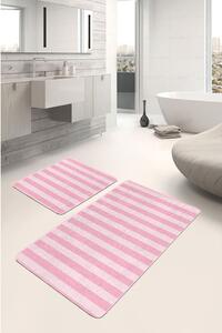 Růžové koupelnové předložky v sadě 2 ks 100x60 cm - Minimalist Home World