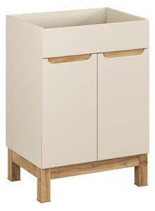 Comad Koupelnová skříňka pod umyvadlo Bali Cashmere 60 kašmír/dub wotan