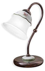 Ferroluce Stolní vintage lampa FERRARA, v. 28,5 cm, 1xE14